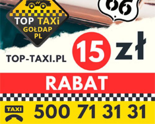 Taxi Gołdap - przewozy taksówką w Gołdapi